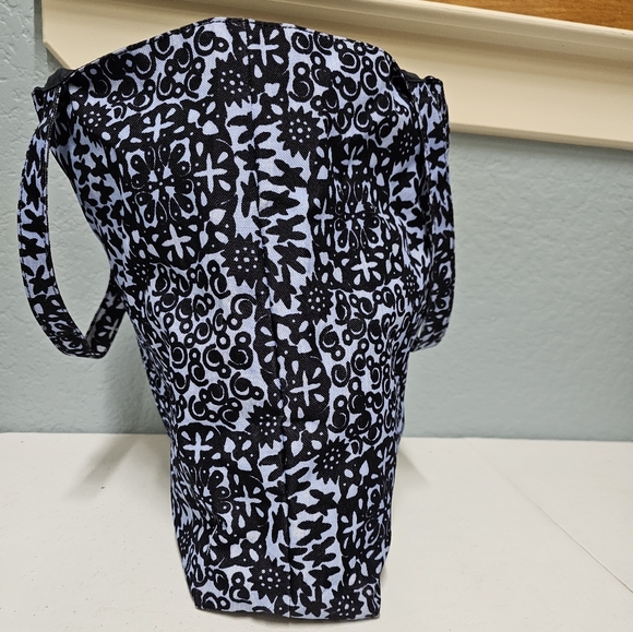 Estee Lauder navy blue & light blue patterned Lined tote Bag 🌺 - Picture 3 of 10